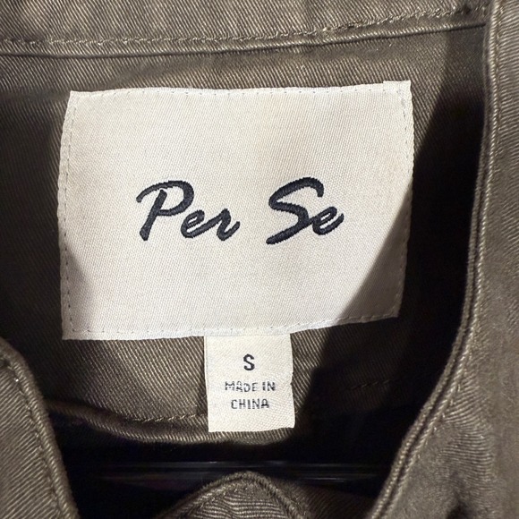 Per Se Small Olive Green Army Green Utility Vest Sleeveless‎ Military Safari - Picture 2 of 6